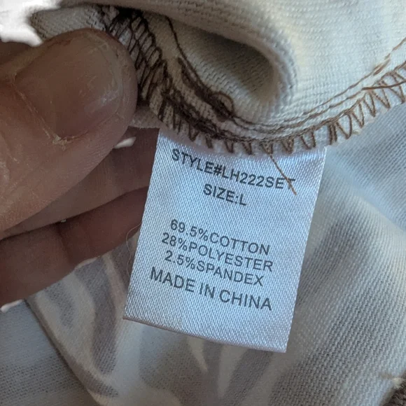 🤎 Love + Harmony Zebra Print Crop Tank - Size Large - Picture 7 of 7